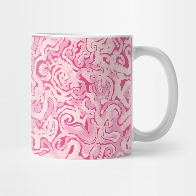 Pink Seahorse Spirals by Carolina Díaz